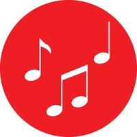 musik not ikon. sångsymbol. meloditecken. platt stil. musiknotikon för din webbdesign, logotyp, app, ui. vektor