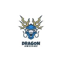 Illustrationsvektorgrafik des Drachen, gut für Logodesign vektor