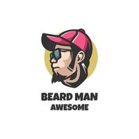 illustration vektorgrafik av beardman, bra för logotypdesign vektor