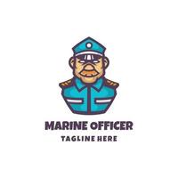 illustration vektorgrafik av sjöofficer, bra för logotypdesign vektor