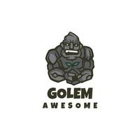 illustration vektorgrafik av golem, bra för logotypdesign vektor