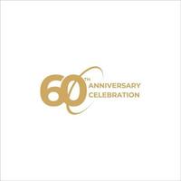 60 Jahre Jubiläumsfeier vektor