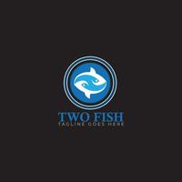 Fisch-Logo-Vorlage. kreatives Vektorsymbol des Angelvereins oder online