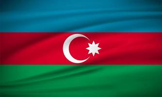 elegant realistisk azerbajdzjans flagga bakgrund. design för azerbajdzjans självständighetsdag. vektor