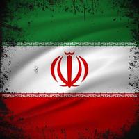 abstrakter Hintergrundvektor der Iran-Flagge mit Grunge-Strich-Stil. iranische unabhängigkeitstag-vektorillustration. vektor