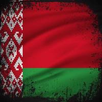 abstrakter belarussischer Flaggenhintergrundvektor mit Grunge-Strich-Stil. belarussischer unabhängigkeitstag-vektorillustration. vektor
