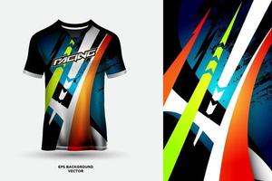 futuristisk tröjadesign lämplig för sport, racing, fotboll, spel och esports vektor