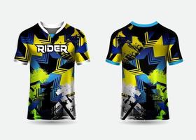 futuristischer Premium-Fußballtrikot-Designvektor. T-Shirt-Sport-Design-Hintergrund vektor