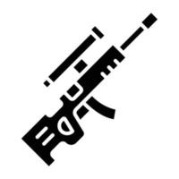 ausgewiesener Schützengewehr-Symbolstil vektor