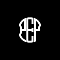 pep letter logotyp abstrakt kreativ design. pep unik design vektor