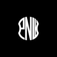pnw buchstabe logo abstraktes kreatives design. pnw einzigartiges Design vektor