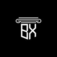 bx letter logotyp kreativ design med vektorgrafik vektor