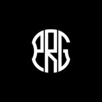 prg Brief Logo abstraktes kreatives Design. prg einzigartiges Design vektor