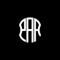 paa brief logo abstraktes kreatives design. paa einzigartiges Design vektor