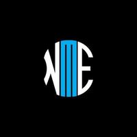 nme Brief Logo abstraktes kreatives Design. nme einzigartiges Design vektor