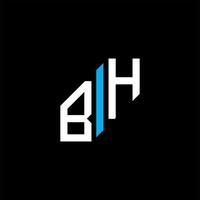 bh letter logotyp kreativ design med vektorgrafik vektor