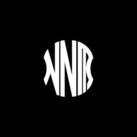 nnm brev logotyp abstrakt kreativ design. nnm unik design vektor