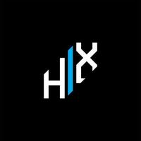 hx Brief Logo kreatives Design mit Vektorgrafik vektor