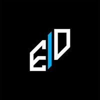 Ed Brief Logo kreatives Design mit Vektorgrafik vektor