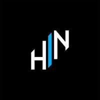 hn Brief Logo kreatives Design mit Vektorgrafik vektor