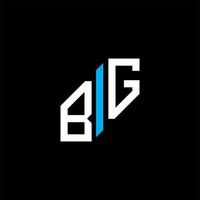 bg buchstabe logo kreatives design mit vektorgrafik vektor