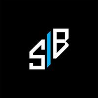 sb brev logotyp kreativ design med vektorgrafik vektor