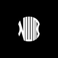 nwm brev logotyp abstrakt kreativ design. nwm unik design vektor