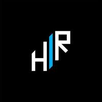 hr brev logotyp kreativ design med vektorgrafik vektor