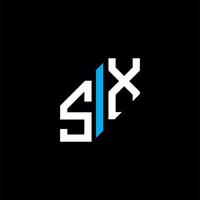 sx letter logotyp kreativ design med vektorgrafik vektor