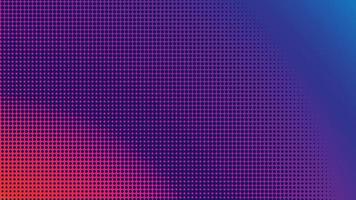 bunte Halbtonhintergrund-Designschablone, Pop-Art, abstrakte Punktmusterillustration, blaue orange magentarote violette purpurrote Abstufungstapete, modernes Beschaffenheitselement, radiale Steigungsfarbe vektor