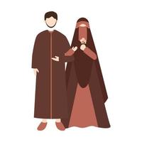 muslimisches Hochzeitspaar vektor