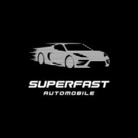 super auto logo geschwindigkeit schnelles auto vektor design