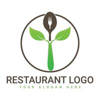 Restaurant-Logo-Design kostenlose Vektordatei vektor