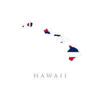 hawaii flagga karta platt design vektorillustration vektor