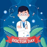 nationella läkare dag koncept vektor