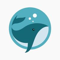 Wal Big Fish Logo-Symbol vektor