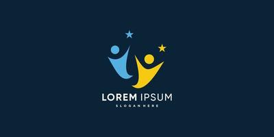 människors logotyp med nå drömkonceptet premium vektor del 3