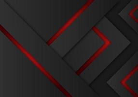 abstrakter roter Pfeil dunkelgraue Schattenlinie mit Leerzeichen Design moderner futuristischer Hintergrund geometrischer Überlappungsschicht-Papierschnittstil vektor