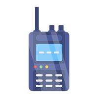 Walkie-Talkie-Symbol, altes Polizeitelefon vektor