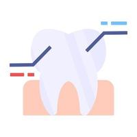 Premium-Download-Symbol des Zahns vektor
