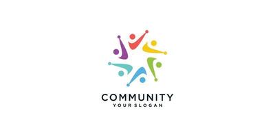 community-logotypsamling med kreativt koncept premium vektor del 5