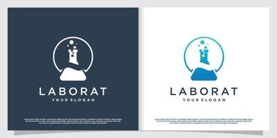 Labs-Logo mit kreativem Elementstil Premium-Vektor Teil 3 vektor