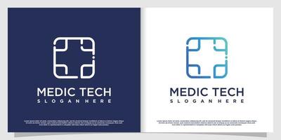 Medizinisches Logo mit kreativem Element Premium-Vektor Teil 3 vektor
