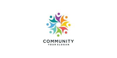 community-logotypsamling med kreativt koncept premium vektor del 6
