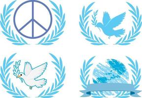 Reihe von Friedenssymbolen