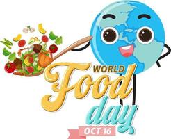 World Food Day banner mall vektor