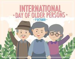 Posterdesign zum Internationalen Tag der älteren Menschen