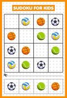Sudoku für Kinderball vektor