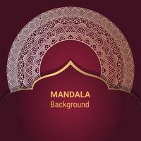 Luxus-Mandala-Hintergrund-Ornament-Dekoration vektor