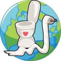 världen toalett dag koncept vektor